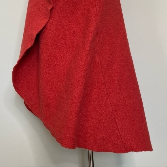 Anthropologie Moth Museum District Boiled Wool Open Front Vest in Rust Red, XS/S - Picture 12 of 16
